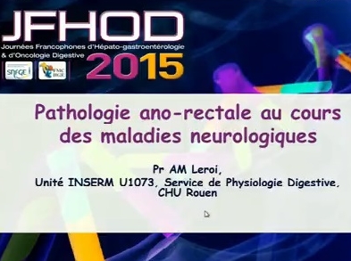 Pathologie anorectale au cours des maladies neurologiques