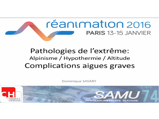 Pathologies de l'extrème Pathologies de l'extrème