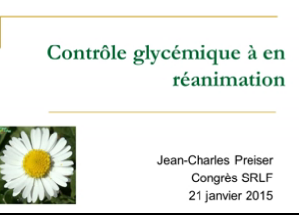 Pathologies digestives - Contrôle de la glycémie en réanimation - 2015