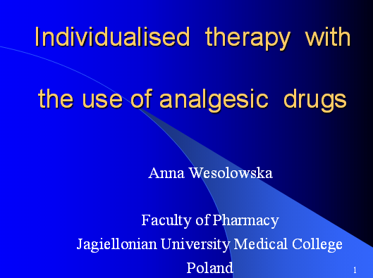 Patient safety through individualised therapy