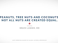 Peanuts, tree nuts and coconuts - not all nuts are created equal
