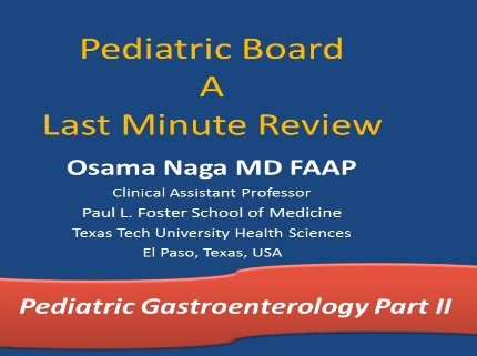 Pediatric Gastroenterology-II