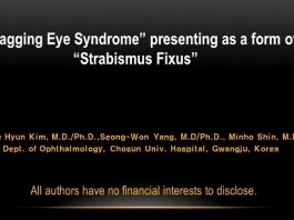 Ophtalmologie pédiatrique, Strabisme - Syndrome de l'affaissement de l’œil se présentant comme un strabisme fixe