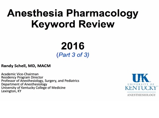 Pharmacology Keywords Review Part 3