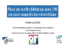 Place de la VNI en post exacerbation immédiate