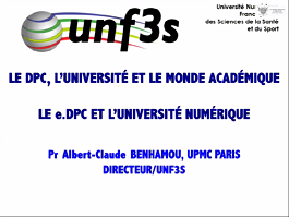 Place des Universités dans le DPC Place des Universités dans le DPC