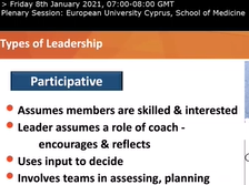 Plenary EUC (Prof. Elizabeth Johnson) | Friday 8th January 2021 | 07:00 GMT Plenary EUC (Prof. Elizabeth Johnson) | Friday 8th January 2021 | 07:00 GMT