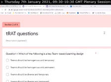 Plenary Session ETBLC | Thursday 7th January 2021 | 09:30 GMT Plenary Session ETBLC | Thursday 7th January 2021 | 09:30 GMT