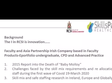 Plenary Session RCSI | Thursday 7th January | 12:00 GMT Plenary Session RCSI | Thursday 7th January | 12:00 GMT