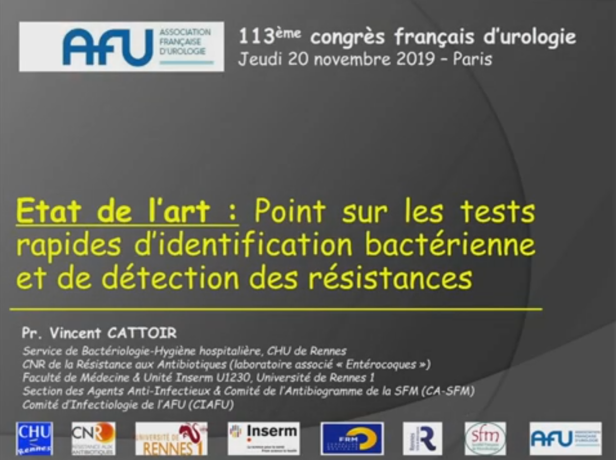 Point sur les tests rapides didentification bactérienne et de détection des résistances Point sur les tests rapides didentification bactérienne et de détection des résistances