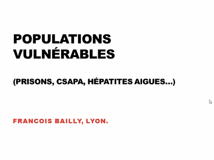 Populations vulnérables en prisons CSAPA hepatites aigues