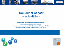 Présentation d'un article de référence publié dans l'année concernant la Cancérologie Présentation d'un article de référence publié dans l'année concernant la Cancérologie