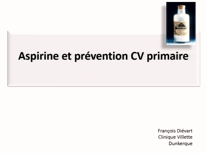 Prevention primaire et aspirine