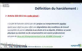 Prévention des risques psychosociaux des professionnels de santé