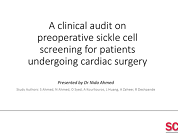 Preoperative sickle cell screening for patients undergoing cardiac surgery