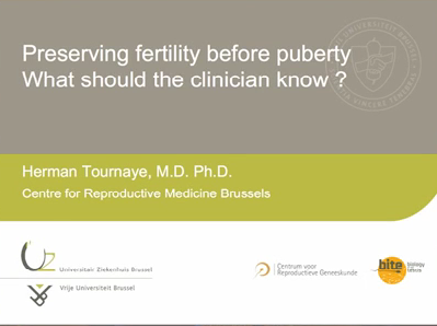 Preserving fertility before puberty. What should the clinician know? Preserving fertility before puberty. What should the clinician know?