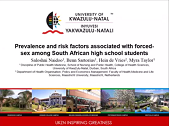Prevalence and predictors of forced-sex among South African high school students Prevalence and predictors of forced-sex among South African high school students