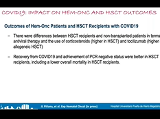 Prevention & treatment of major infectious diseases in hematology/oncology