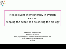 Primary Surgery or Neoadjuvant Chemotherapy in Advanced Ovarian Cancer: The Debate Continues... Primary Surgery or Neoadjuvant Chemotherapy in Advanced Ovarian Cancer: The Debate Continues...