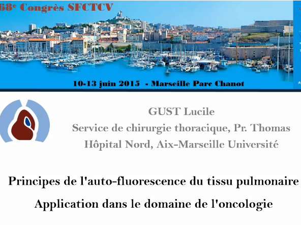 Principes de l'auto-fluorescence du tissu pulmonaire