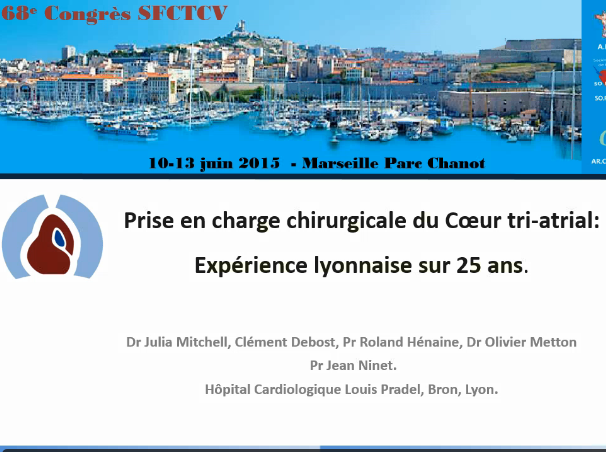 Prise en charge chirurgicale du coeur triatrial