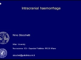 Prise en charge des pathologies cérébro-vasculaires - Hémorragies intra-craniennes Prise en charge des pathologies cérébro-vasculaires - Hémorragies intra-craniennes