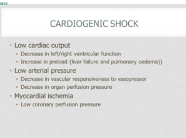 Prise en charge du choc cardiogénique - Traitement medicamenteux - 2015