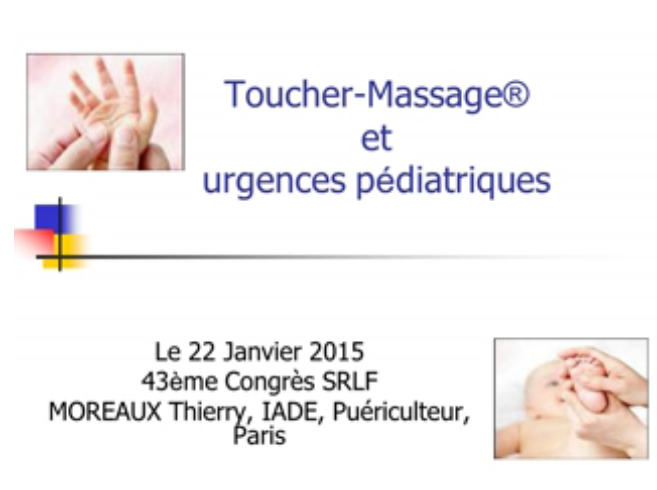 Prise en charge non médicamenteuse de la douleur - Toucher massage - 2015