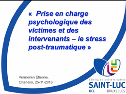 Prise en charge psychologique des victimes et des intervenants Prise en charge psychologique des victimes et des intervenants
