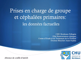 Prises en charge de groupe et céphalées primaires : les données factuelles Prises en charge de groupe et céphalées primaires : les données factuelles