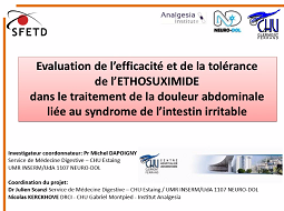 Prix de recherche Gisèle Guilbaud - Présentation des avancées des travaux de recherche du lauréat 2015 Prix de recherche Gisèle Guilbaud - Présentation des avancées des travaux de recherche du lauréat 2015