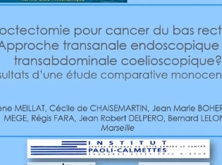 Proctectomie pour cancer du bas rectum : approche transanale endoscopique ou transabdominale coelioscopique ? Résultats d’une étude comparative monocentrique