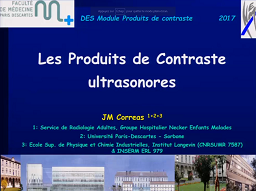 Produits de contraste ultrasonores Produits de contraste ultrasonores
