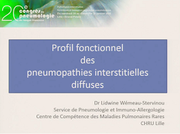 Profil fonctionnel des différentes pneumopathies interstitielles diffuses