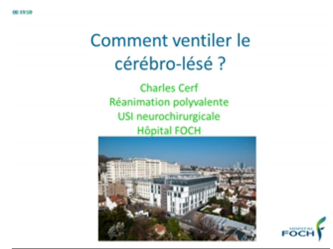 Protéger le cerveau - Comment ventiler le cérébro lésé - 2015