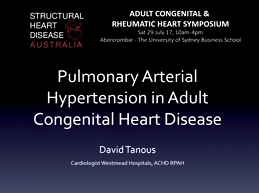 Pulmonary hypertension in adult congenital heart disease
