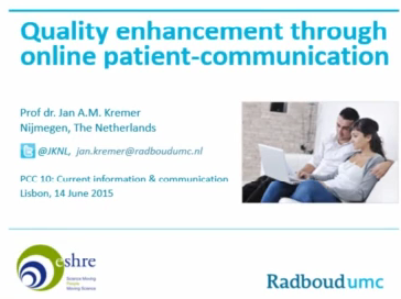 Quality enhancement through online patient-communication about fertility treatment Quality enhancement through online patient-communication about fertility treatment