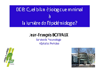 Quel bilan minimal à la lumière de l'épidémiologie?