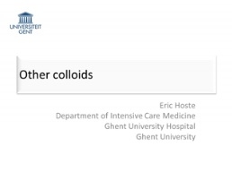 Quelle place en 2014 pour les autres colloïdes ?