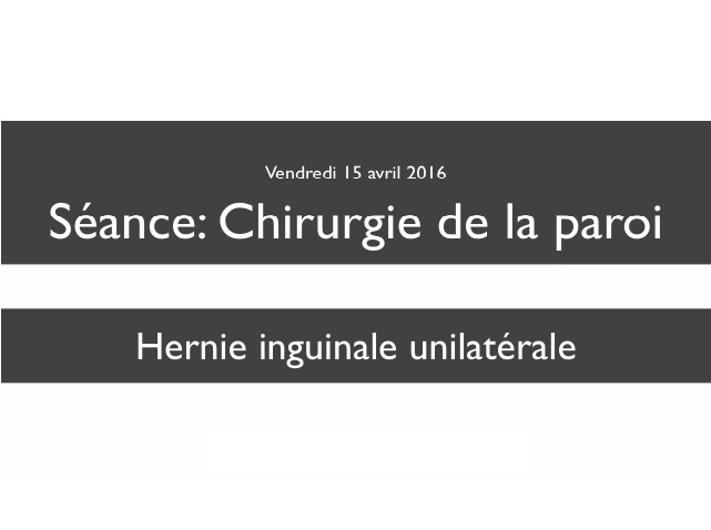 Quelle prise en charge pour la Hernie inguinale récidivante? Quelle prise en charge pour la Hernie inguinale récidivante?