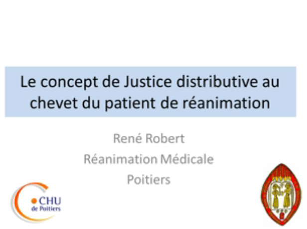 Réanimation et justice - Le concept de justice distributive au chevet - 2015