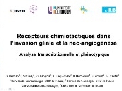 Récepteurs chimiotactiques dans l'invasion gliale et la néoangiogénèse