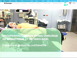 Récupération rapide après chirurgie bariatrique et chirurgie métabolique : faisabilité et analyse des couts/bénéfices Récupération rapide après chirurgie bariatrique et chirurgie métabolique : faisabilité et analyse des couts/bénéfices