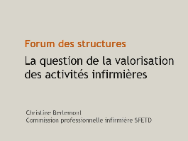 Réflexions sur les soins infirmiers et les consultations des psychologues : Christine Berlemont Réflexions sur les soins infirmiers et les consultations des psychologues : Christine Berlemont