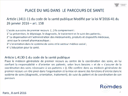 Rôle du Médecin Généraliste dans la prise en charge de l'obésité