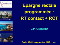 Résultats de la radiothérapie de contact dans le traitement des petits cancers du rectum.