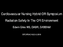 Radiation Safety In The OR Environment