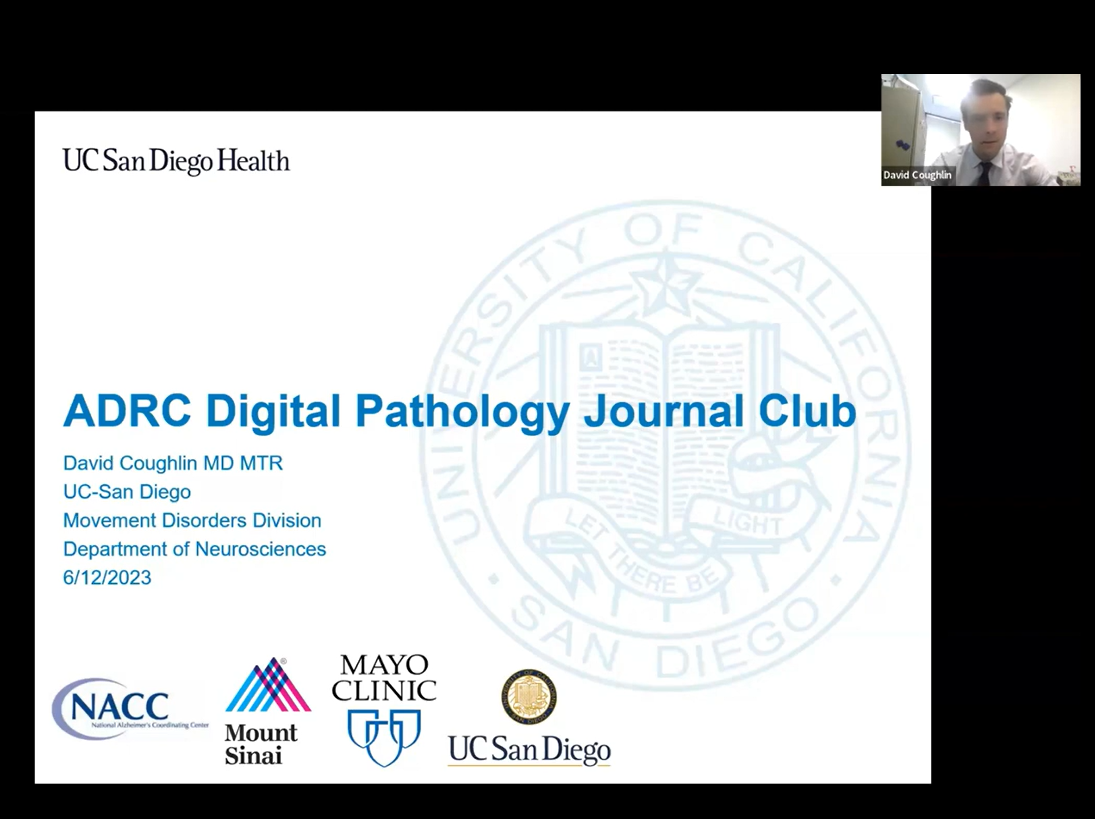 Recent Digital Pathology in Neurodegenerative Disease Journal Club Webinar