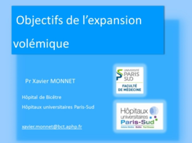 Remplissage vasculaire - Quels objectifs thérapeutiques? - 2015