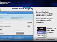 Report: Clinical Genome (ClinGen) Resource Report: Clinical Genome (ClinGen) Resource